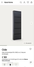Ode schoenenkast grijs 5 vakken metaal, Huis en Inrichting, Ophalen, Gebruikt
