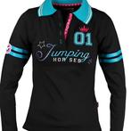 Zwart turquoise Red Horse Liberty polo maat 140 XS en S, Dames, Dressuur, Nieuw, Ophalen of Verzenden