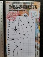 AALL & CREATE #71 STEMPEL BLOEMEN MIXED MEDIA JOURNAL KAART, Ophalen of Verzenden, Nieuw, Clearstamp