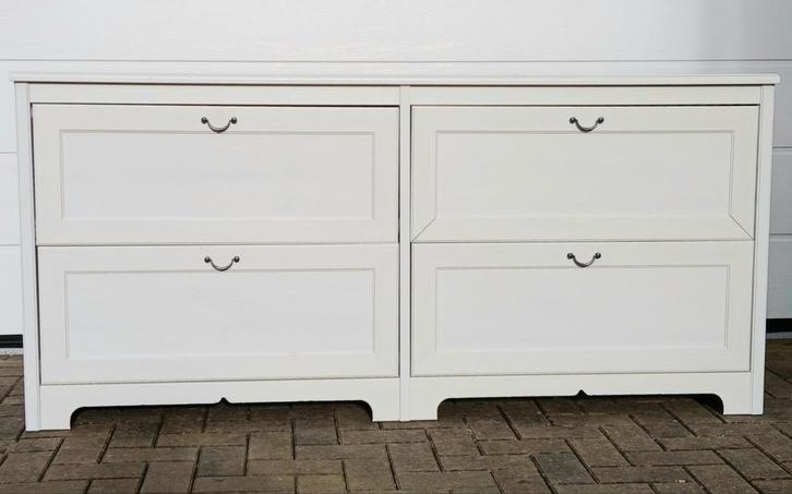 🏠 Ikea Aspelund commode/ladenkast met 4 laden, Huis en Inrichting, Kasten | Schoenenkasten, Gebruikt, Ophalen