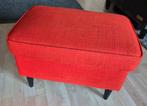 Voetenbank hocker rood ikea, Huis en Inrichting, Banken | Voetenbanken en Poefen, Ophalen, Zo goed als nieuw, Rechthoekig, 50 tot 75 cm