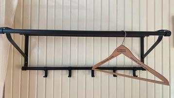 Wand kapstok - zwart staal - landelijke / industrieel stijl- beschikbaar voor biedingen