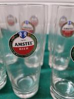 amstel glazen 9x en 2x fluitjes, Ophalen of Verzenden