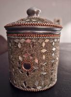 versierd zilverkleurig doosje, Huis en Inrichting, Woonaccessoires | Overige, Ophalen, Nieuw