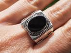 Vanoli 925 zilveren heren ring onyx maat 19,75 en 20,25, Sieraden, Tassen en Uiterlijk, Ringen, Vanoli, 19 tot 20, Heer, Nieuw