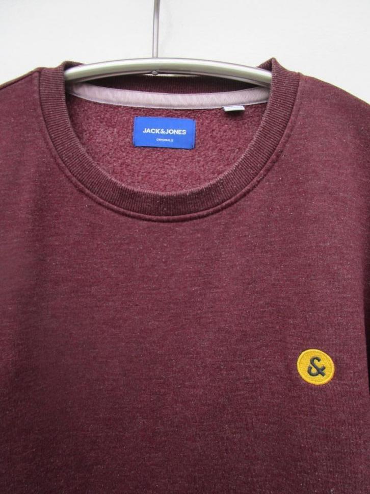 Jack & Jones sweater, maat L, Kleding | Heren, Truien en Vesten, Zo goed als nieuw, Maat 52/54 (L), Rood, Ophalen