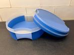 Tupperware koektrommel koekdoos doos trommel bus blauw, Huis en Inrichting, Keuken | Tupperware, Verzenden, Gebruikt, Blauw, Bus of Trommel