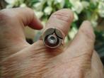 mooie echt zilveren ring van karl laine finland verstelbaar, Sieraden, Tassen en Uiterlijk, Ringen, Met kristal, Gebruikt, Ophalen of Verzenden