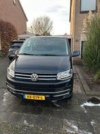 Volkswagen Transporter 180 pk 4MOTION  DUBBEL CABINE, Auto's, Bestelauto's, Stof, Zwart, 4 cilinders, Zwart