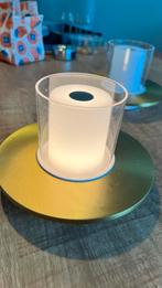 Oplaadbare LED Tafellamp Kaarslicht Effect, Huis en Inrichting, Woonaccessoires | Kandelaars en Kaarsen, Wit, Ophalen of Verzenden