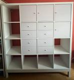 IKEA Kallax kast 4x4 met lades, deuren, onderstel 147x147cm, Ophalen, Gebruikt