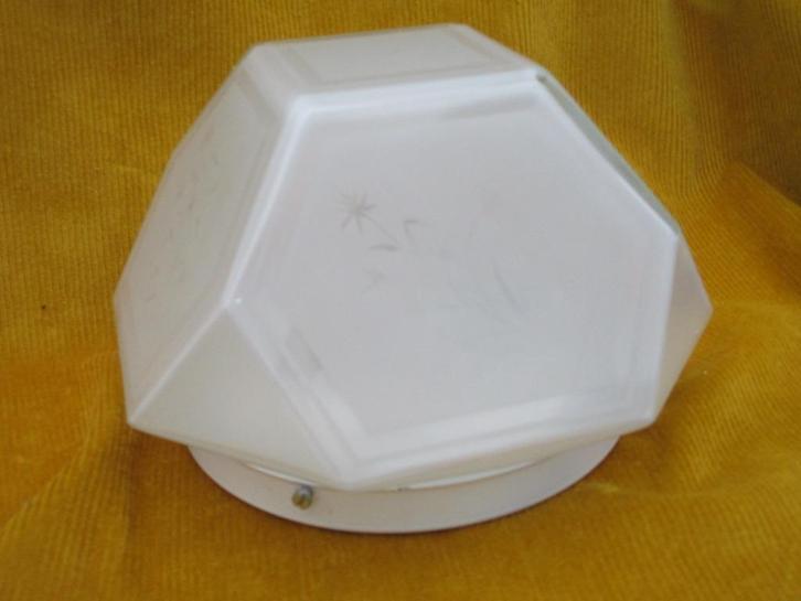 Vintage Plafoniére ,v.a 30,00e, Huis en Inrichting, Lampen | Plafondlampen, Gebruikt, Glas, Metaal, Ophalen of Verzenden