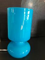 Vintage Ikea Lykta tafellamp blauw / ocean blue 💙, Ophalen of Verzenden, Minder dan 50 cm, Retro, Glas