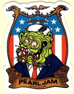 Pearl Jam sticker #8, Verzamelen, Ophalen of Verzenden, Nieuw, Foto of Kaart