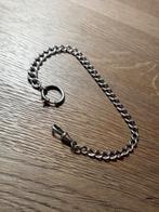 Vintage Antieke Zilveren Zakhorloge Ketting Zie Fotos, Antiek en Kunst, Ophalen of Verzenden, Zilver