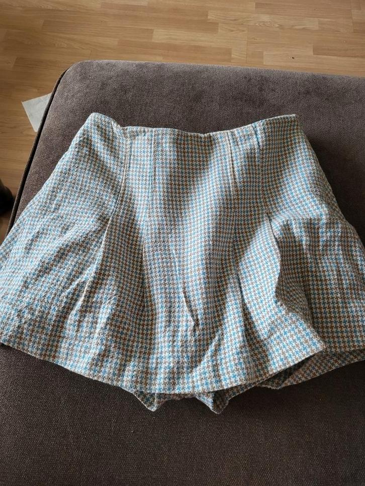 Rokje pied de poule mt xs zara, Kleding | Dames, Rokken, Gedragen, Maat 34 (XS) of kleiner, Bruin, Boven de knie, Ophalen of Verzenden