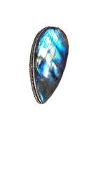zilver Labradoriet Ring, Sieraden, Tassen en Uiterlijk, 18 tot 19, Overige kleuren, Verzenden, Nieuw