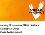 1e rang tickets Soldaat van Oranje 23 November 2025