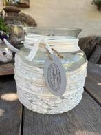 Leuke glazen vaas, Huis en Inrichting, Woonaccessoires | Vazen, Wit, Ophalen of Verzenden, Minder dan 50 cm, Glas