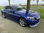 Mercedes-Benz C-Klasse Estate 180 AMG | Leder | Camera I Xen, Auto's, Mercedes-Benz, Automaat, Blauw, 750 kg, 1400 kg