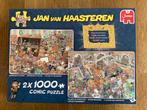 Jan van Haasteren puzzels 2x1000 stukjes compleet, Ophalen of Verzenden, 500 t/m 1500 stukjes, Legpuzzel, Zo goed als nieuw