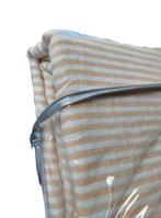 100% linnen dekbedovertrek 240x220 met slopen Goud/crème, Huis en Inrichting, Slaapkamer | Beddengoed, Beige, Dekbedovertrek, Ophalen of Verzenden