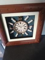 LEUKE MARITIEME KLOK DIORAMA SHOWCASE 27X27X4 CM MOOIE STAAT, Schaalmodel, Verzenden, Motorboot of Zeilboot, Zo goed als nieuw