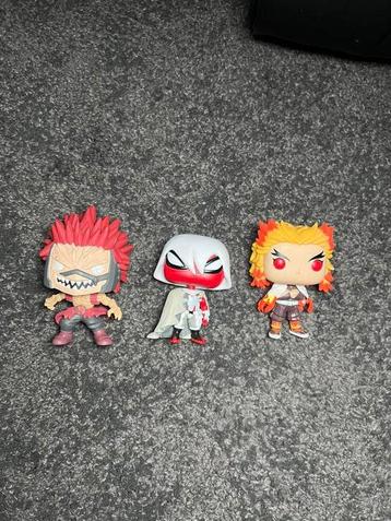 3 verschillende funko pops MOET WEG beschikbaar voor biedingen