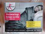 NIEUWE verzwaringsdeken 5,5kg 150x200cm Lucovitaal, Huis en Inrichting, Eenpersoons, Nieuw, Ophalen of Verzenden, Deken of Dekbed