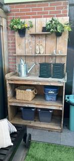 Verpot tafel van douglas hout., Ophalen, Zo goed als nieuw, Hout