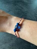 Balinese Tridatu armband Blue Crystal & Lapis Lazuli, Blauw, Nieuw, Ophalen of Verzenden, Elastiek