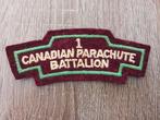 Patch 1 Canadian Parachute Battalion., Verzamelen, Militaria | Tweede Wereldoorlog, Ophalen of Verzenden, Landmacht, Engeland