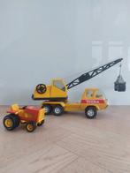 Tonka Kraanwagen & Tractor - Vintage Speelgoed, Ophalen of Verzenden, Gebruikt