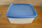 Tupperware Diepvriesbakje met blauw deksel 400ML, Huis en Inrichting, Ophalen of Verzenden, Zo goed als nieuw, Blauw, Bak of Kom