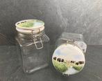 Glazen voorraadpotten Wiebe van der Zee servies, Ophalen, Gebruikt, Glas, Pot, Bus of Blik