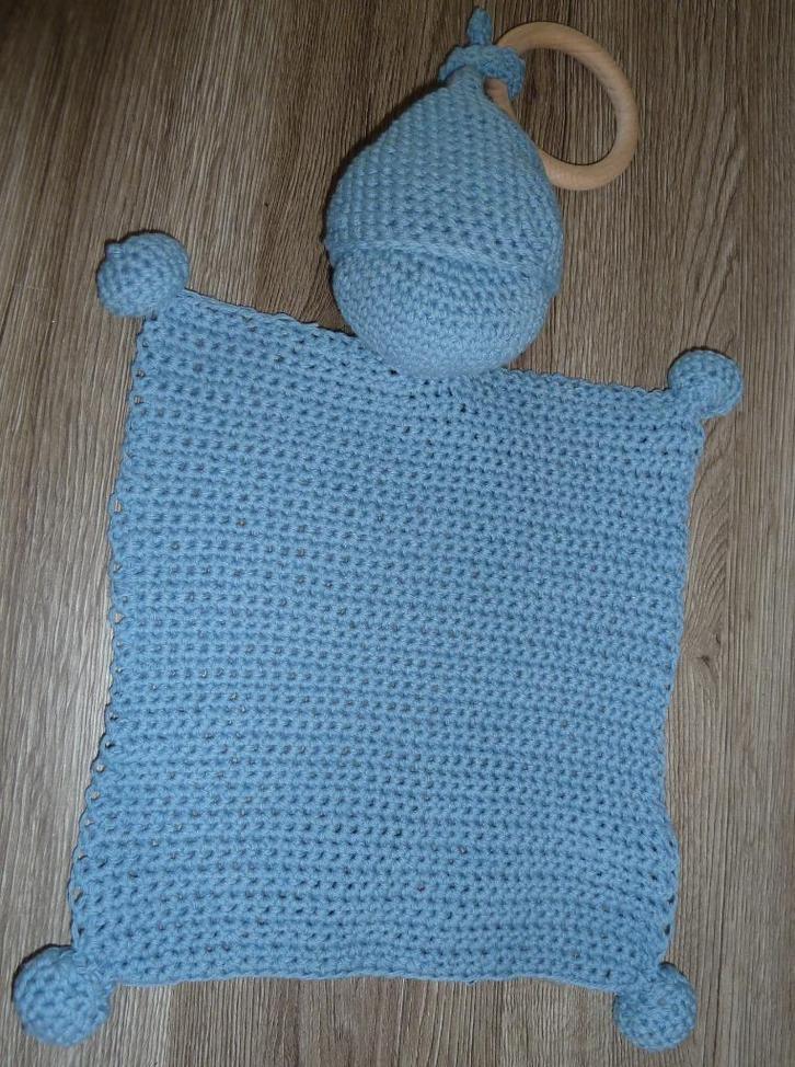 Knuffeldoekje popje met ring, Kinderen en Baby's, Speelgoed | Knuffels en Pluche, Nieuw, Overige typen, Ophalen of Verzenden