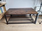 Salontafel hout met metalen frame rechthoekig (106x60x46 cm), Huis en Inrichting, Tafels | Salontafels, Ophalen, 100 tot 150 cm