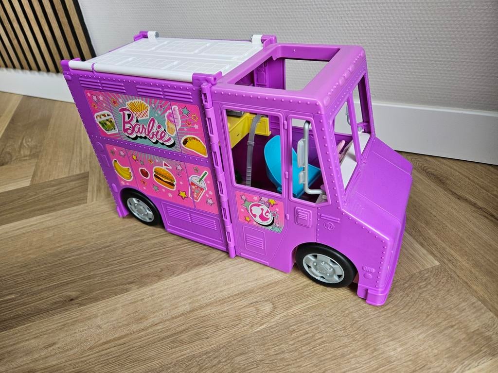 Barbie Foodtruck, Kinderen en Baby's, Ophalen, Zo goed als nieuw, Toebehoren