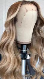 Blonde Ombre Human Hair Pruik 24 inch, Sieraden, Tassen en Uiterlijk, Uiterlijk | Haarverzorging, Ophalen of Verzenden, Nieuw