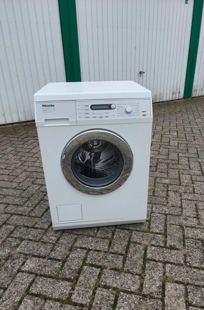 Miele W5847WPS wasmachine 1400 RPM 7kg A+++ klasse ZGAN., Witgoed en Apparatuur, Wasmachines, Zo goed als nieuw, Voorlader, 6 tot 8 kg