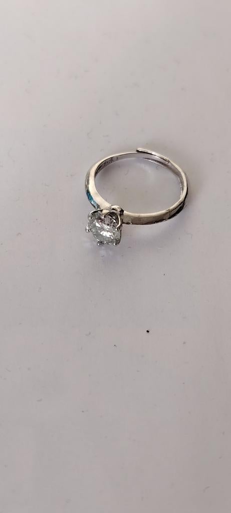 Moissanite Ring, Ophalen of Verzenden, Zo goed als nieuw, Overige typen