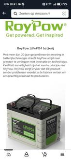 RoyPow LiFePO4 12.8V 30Ah Deep Cycle Accu, Caravans en Kamperen, Camper-accessoires, Ophalen of Verzenden, Zo goed als nieuw