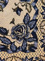 Grand Foulard picknickkleed semi klassieke bloemen 176/136, Gebruikt, Etten-Leur, DJT@dejuistetoon.eu, Ophalen of Verzenden