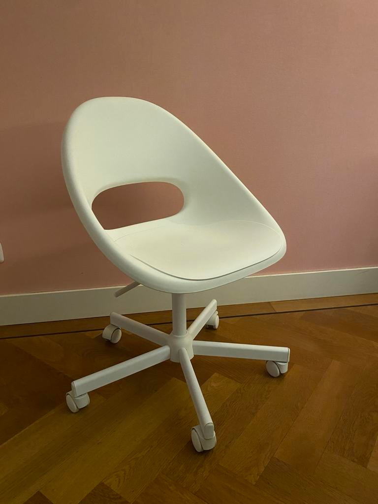 Witte bureaustoel in goede staat, Ophalen, Wit, Zo goed als nieuw, Bureaustoel