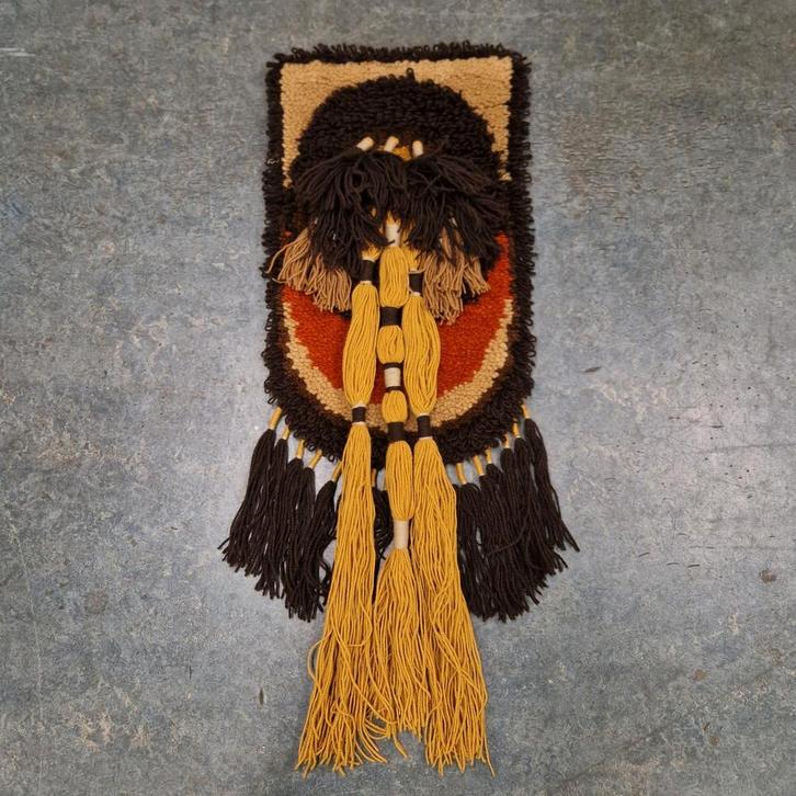 Jaren 70 vintage wandkleed Smyrnafix Smirna retro wandkleed, Verzamelen, Retro, Huis en Inrichting, Ophalen of Verzenden