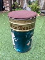 Beatles blikje ton met zitkussen.  45cm hoog, 31cm doorsnede, Antiek en Kunst, Ophalen of Verzenden