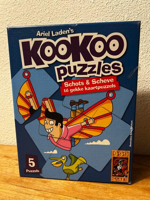Kookoo schots en scheve Puzzles | 999 Games, Hobby en Vrije tijd, Denksport en Puzzels, Zo goed als nieuw, Legpuzzel, Minder dan 500 stukjes