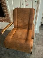 Fauteuil cognac, Stof, Zo goed als nieuw, Ophalen