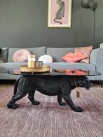Bold Monkey zwarte panter/luipaard tafel, Ophalen, Zo goed als nieuw, 75 cm of meer, Ovaal