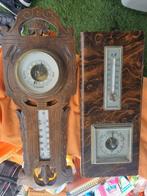2x Barometer weerstation vintage, Audio, Tv en Foto, Weerstations en Barometers, Gebruikt, Ophalen of Verzenden, Barometer